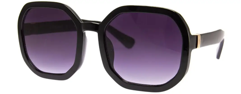 Black Geometric Sunglasses