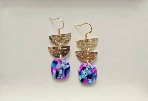 Purple Party Earrings