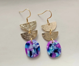 Purple Party Earrings